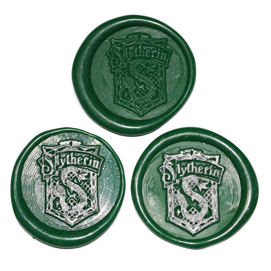 buy slytherin red wax seal stickers harry potter