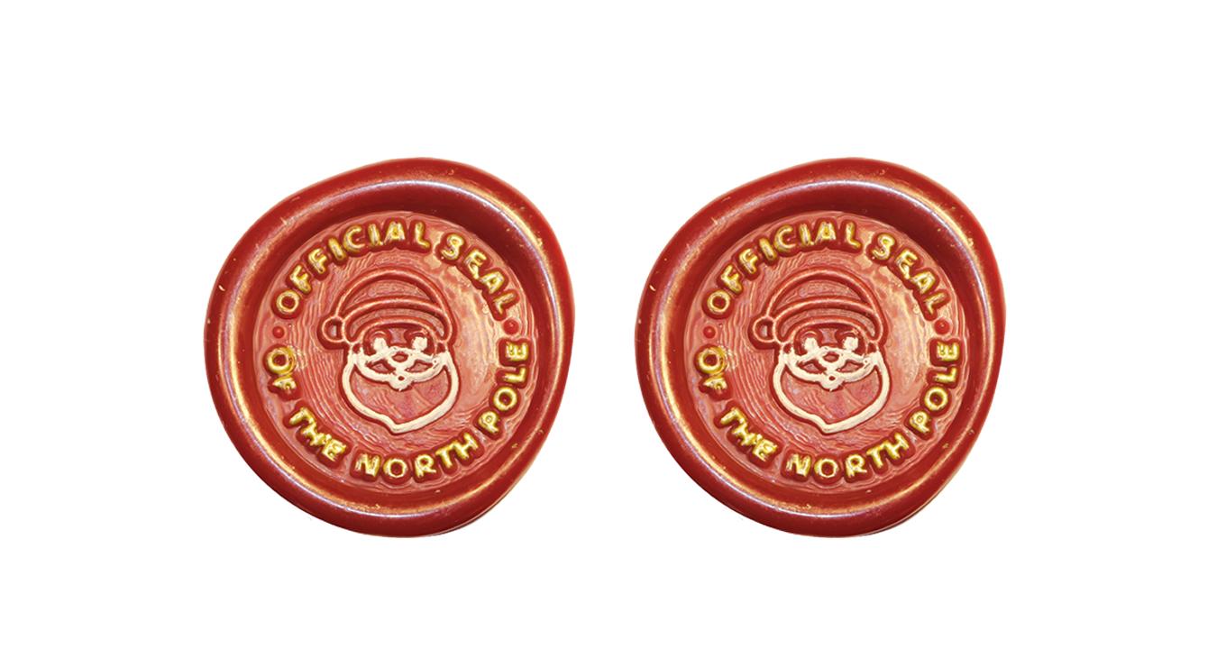 official north pole Santa wax seals