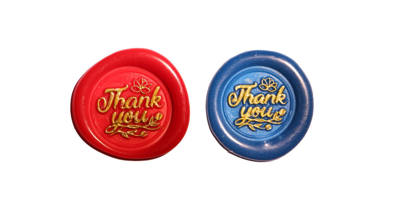 Thank You Peel & Stick Wax Seals